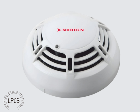 Norden Intelligent Addressable Optical Smoke Detector NFA-T01SD | EN54-7 Certified Fire Alarm Detector UAE