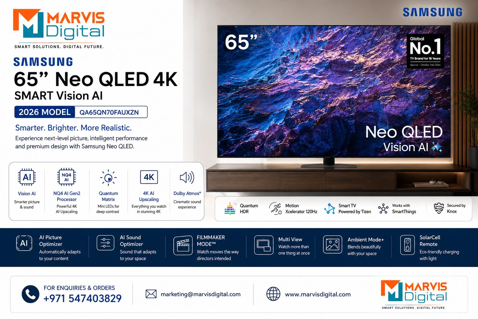 Best Samsung TVs in UAE 2026 – Crystal UHD, QLED & Smart TV Buying Guide