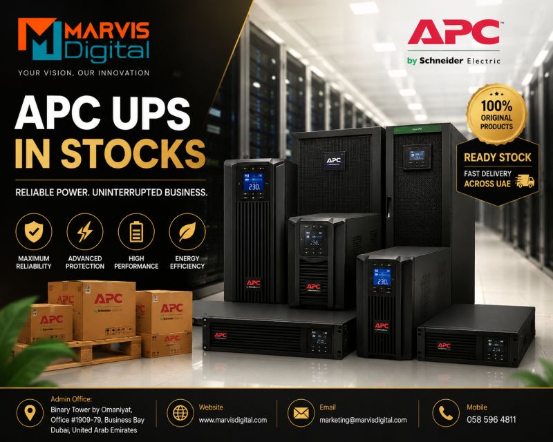 Best APC UPS for Business in UAE – Reliable Power Backup for Offices & Enterprises