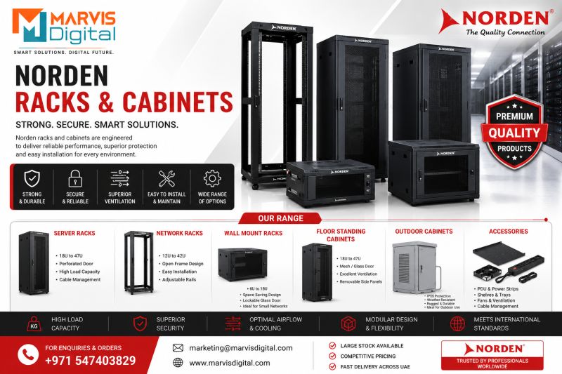 Server, Network & Norden Rack Cabinets in UAE – Complete Guide for IT Infrastructure and Data Centers