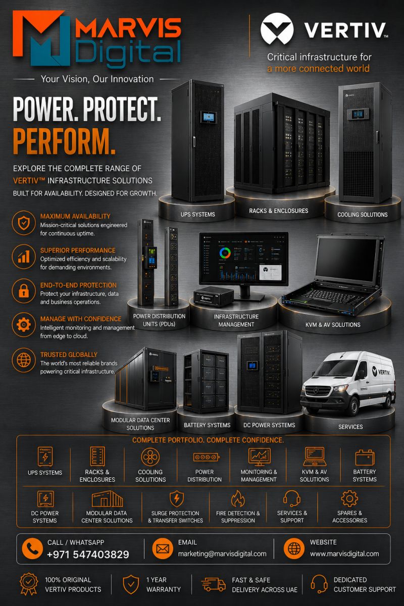 Authorised Vertiv UPS Distributor in Dubai UAE – Reliable Power Backup Solutions